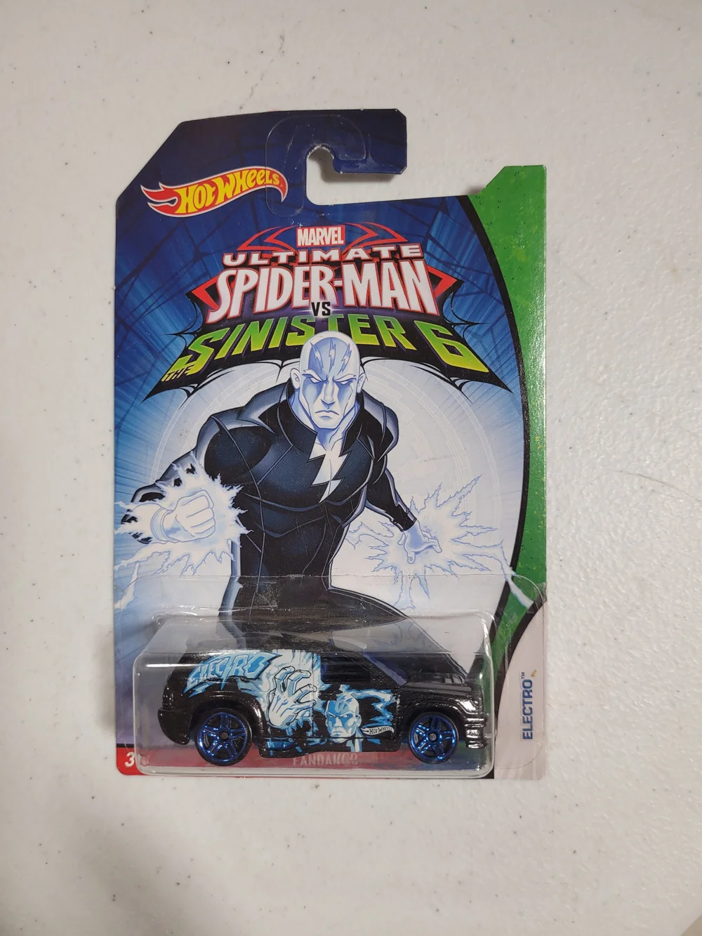 Hot Wheels Marvel Electro Black & Blue Die-Cast Toy Car